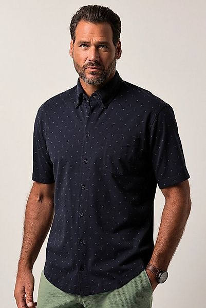 JP1880 Kurzarmhemd Jerseyhemd Halbarm Buttondown-Kragen Modern Fit günstig online kaufen