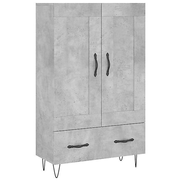 vidaXL Highboard Betongrau 69,5x31x115 cm Holzwerkstoff 830320 günstig online kaufen