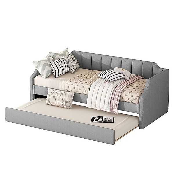 Flieks Daybett, Tagesbett Polsterbett mit Unterbett 90x200cm+90x190cm Leine günstig online kaufen