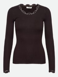 rosemunde Longsleeve Babette silk shirt Langarm, günstig online kaufen