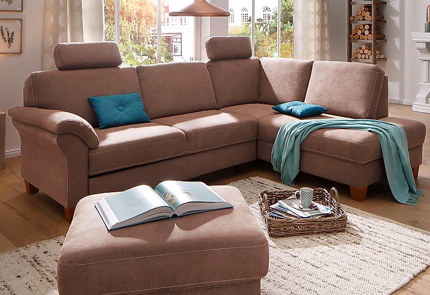 Home affaire Ecksofa Borkum L-Form, mit günstig online kaufen