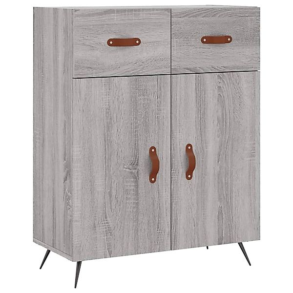vidaXL Sideboard Grau Sonoma 69,5x34x90 cm Holzwerkstoff 827954 günstig online kaufen