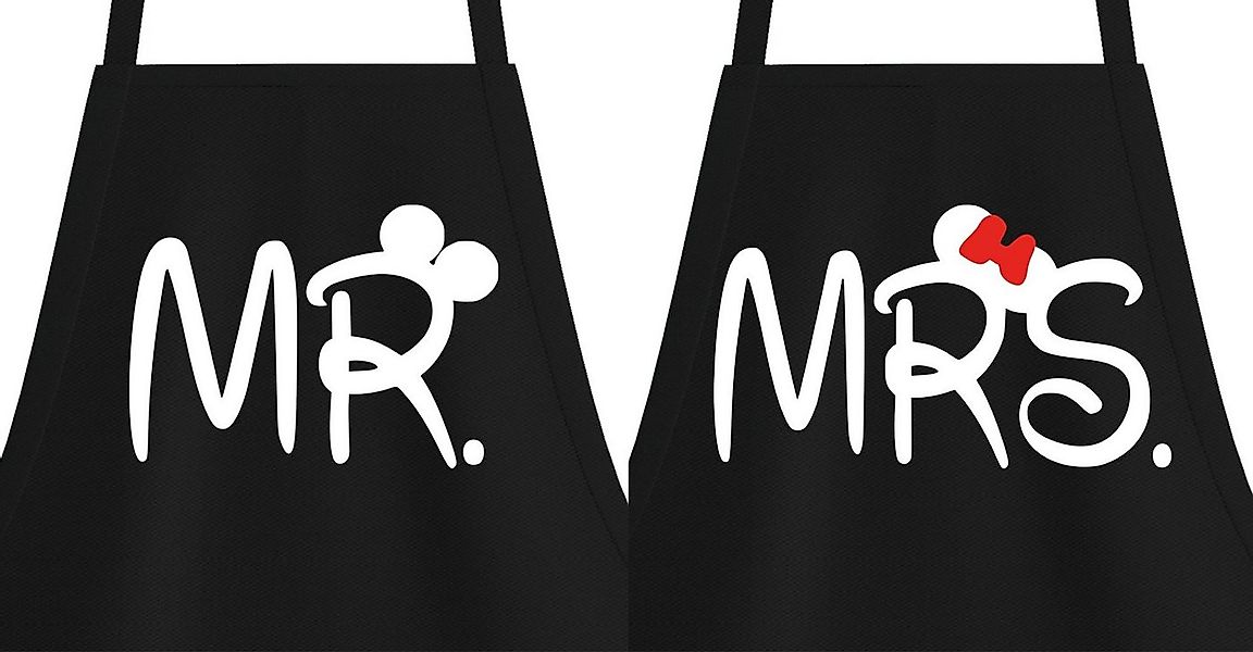 Youth Designz Kochschürze Grill Schürze MR & MRS Mister Misses Pärchen Part günstig online kaufen