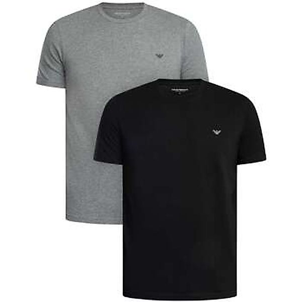 Emporio Armani  T-Shirt 2er-Pack Lounge-Stretch-T-Shirts mit Rundhalsaussch günstig online kaufen