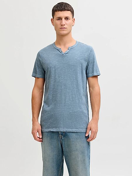 Jack & Jones T-Shirt "JJESPLIT NECK TEE SS NOOS" mit V-Ausschnitt günstig online kaufen