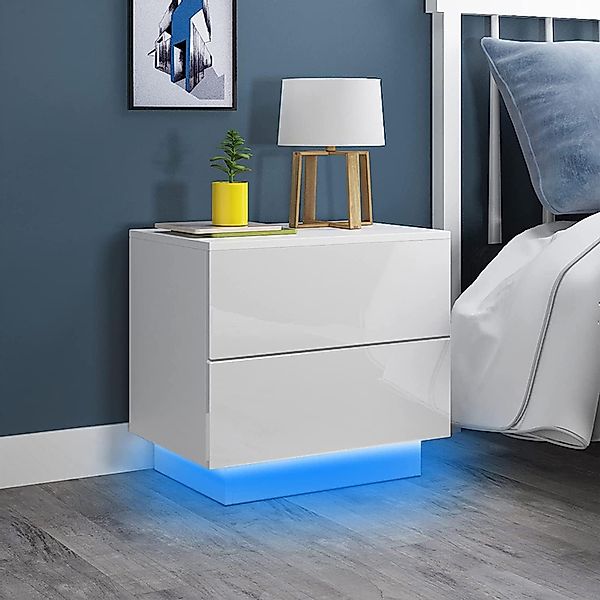 Dripex Nachttisch Nachtschrank mit LED-Beleuchtung und günstig online kaufen