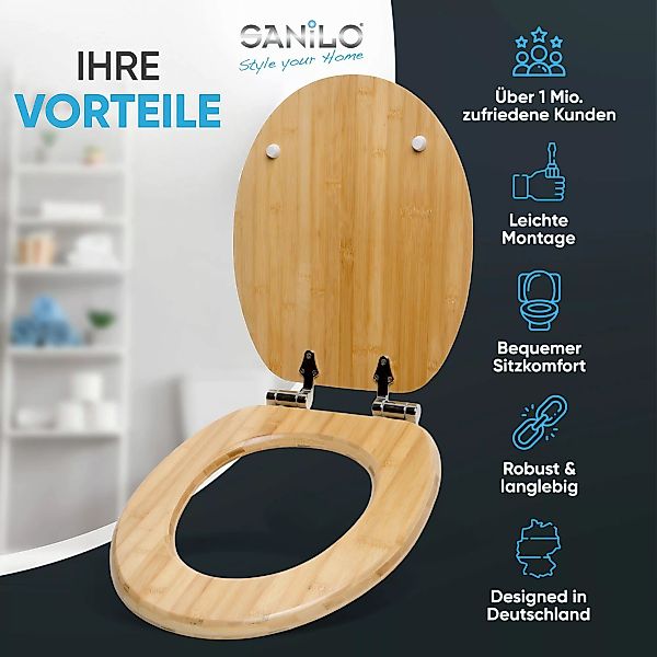 Sanilo WC-Sitz Bambus, mit Absenkautomatik, hochwertig günstig online kaufen