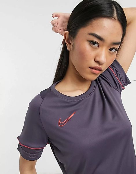 Nike Football – Academy Dry – T-Shirt in Dunkellila-Blau günstig online kaufen