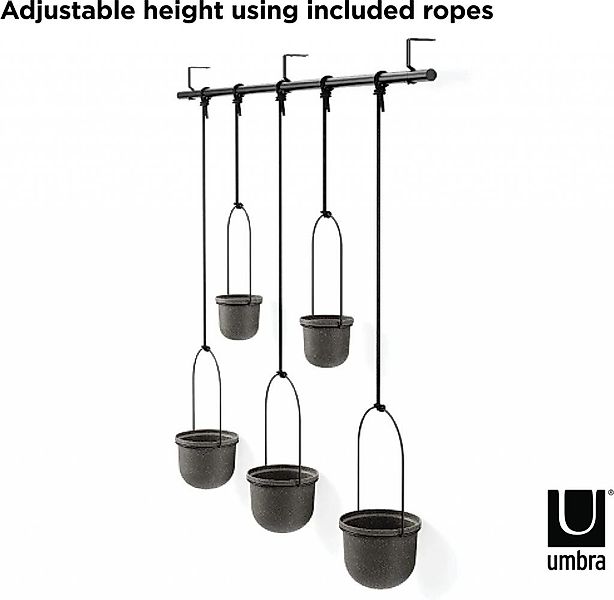 Umbra Blumenampel Triflora Hängeblumentopf, Wandvase, Blumentopf, günstig online kaufen