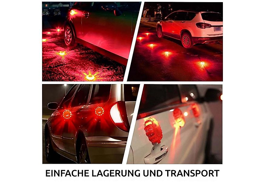QUBEBU LED Nachtlicht LED Warnleuchte Auto Panne mit 9 Blinkmodi, Magnetfuß günstig online kaufen