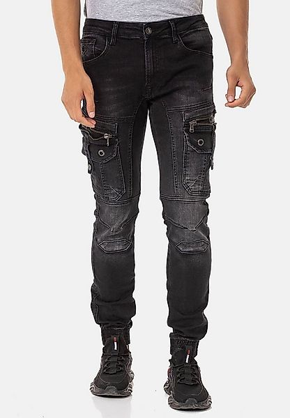 Cipo & Baxx Regular-fit-Jeans Jeans mit trendigen Cargotaschen, CD-845 günstig online kaufen