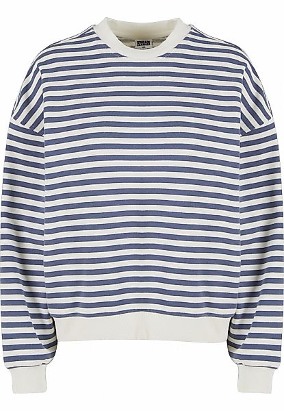 URBAN CLASSICS Sweater "Urban Classics Damen Ladies Oversized Striped Crewn günstig online kaufen