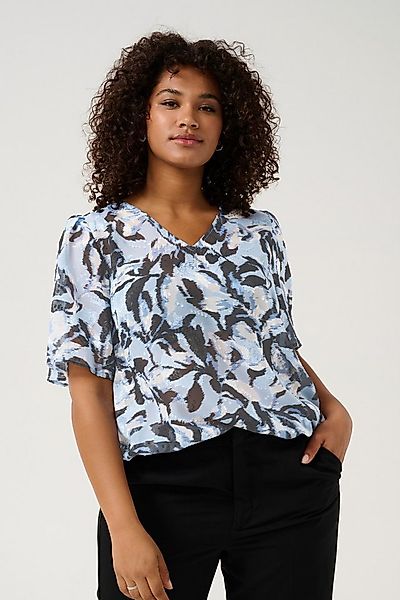 KAFFE Curve Kurzarmbluse Kurzarm-Bluse KCelona Große Größen günstig online kaufen