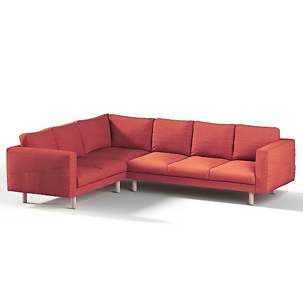 Bezug für Norsborg 5-Sitzer Ecksofa, ziegelrot, Norsborg 5-Sitzer Ecksofabe günstig online kaufen