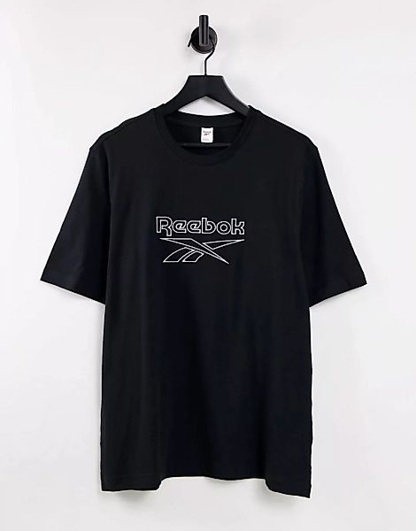 Reebok Classics – T-Shirt in Schwarz mit Vektor-Logo günstig online kaufen