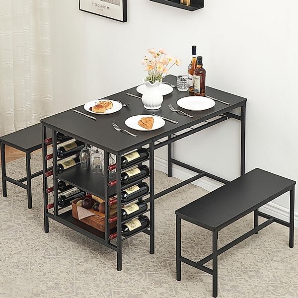 GarveeMore Essgruppe Esstisch-Set für 4 Personen, günstig online kaufen