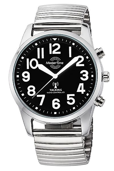 MASTER TIME Funkuhr Sprechende mit Zugband günstig online kaufen