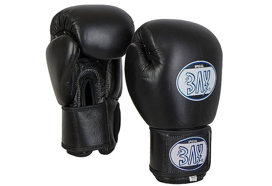 BAY-Sports Boxhandschuhe KO Fighter Leder Box-Handschuhe schwarz 10-16 UZ K günstig online kaufen