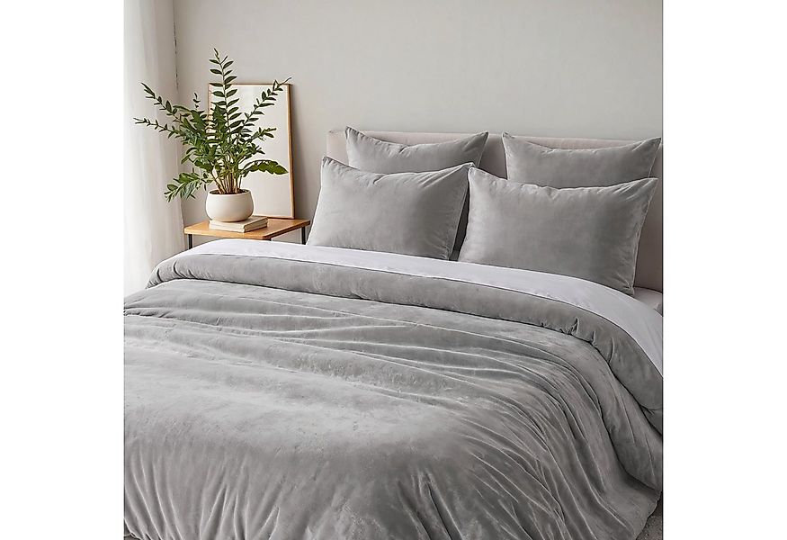 Cozyor Bettwäsche Kuschelbettwäsche flauschig warmer Teddy Plüsch, Biber, W günstig online kaufen