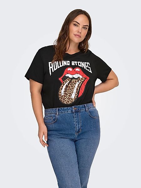 ONLY CARMAKOMA Kurzarmshirt "CARROLL LIFE SS O-NECK REG TEE LC JRS" günstig online kaufen