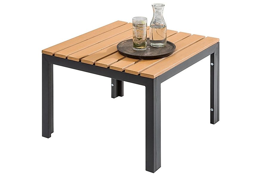 riess-ambiente Gartentisch ORLANDO LOUNGE 60cm anthrazit / natur · wetterfe günstig online kaufen