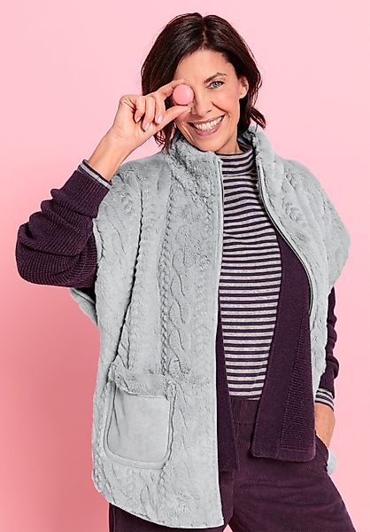 bianca Fellimitatjacke CARINA mit kuscheligem Stehkragen günstig online kaufen