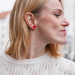 ALEXASCHA Paar Ohrstecker Kleine quadratische Stecker günstig online kaufen