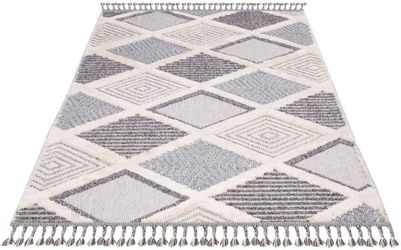 Carpet City Hochflor-Teppich »Valencia 731« rechteckig 20 mm Höhe Läufer, B günstig online kaufen