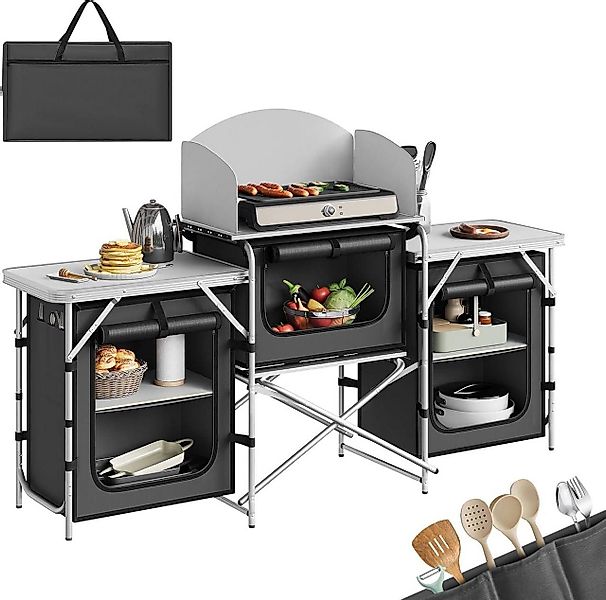Woltu Campingschrank (1-St) faltbar, Outdoor Küche mit Arbeitsplatten Stauf günstig online kaufen