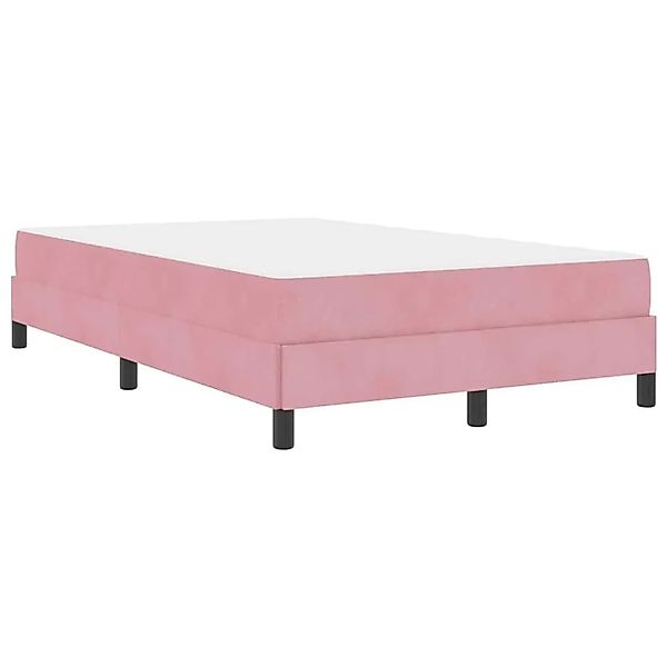 vidaXL Boxspringbett mit Matratze Rosa 120 x 200 cm Stoff 3398688 günstig online kaufen