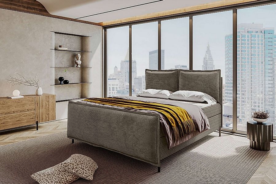 99rooms Boxspringbett Vero (Schlafzimmerbett, Bett), 140/160/180/200x200 cm günstig online kaufen