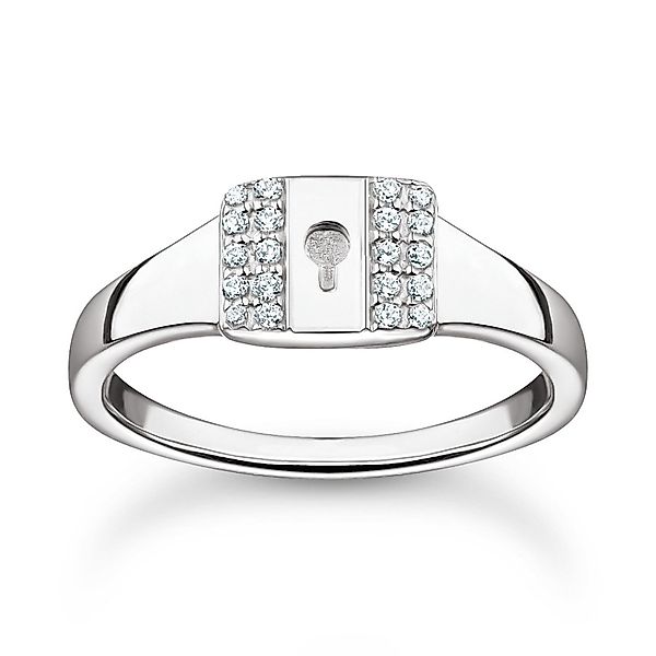THOMAS SABO Silberring Schloss Silber günstig online kaufen