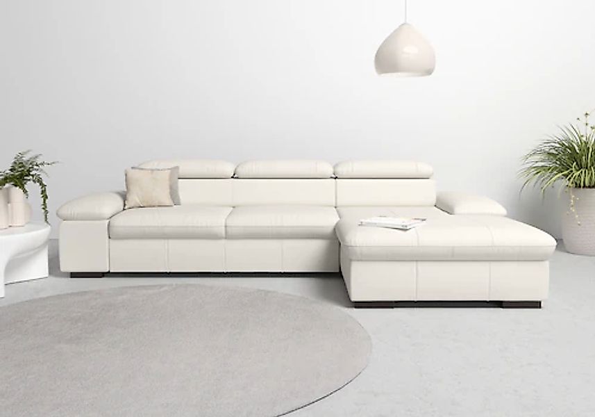 Home affaire Ecksofa "Alberto L-Form" mit Kopfteilverstellung, wahlweise mi günstig online kaufen