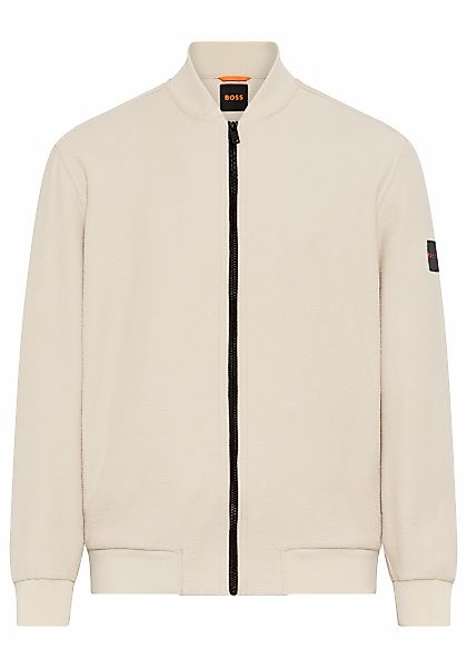 BOSS ORANGE Sweatjacke "Lisimba", oversize fit, Strickbündchen günstig online kaufen