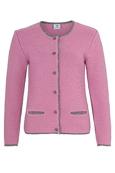 Isar-Trachten Trachtenstrickjacke Trachten Strickjacke - TAHNEE - hellblau, günstig online kaufen