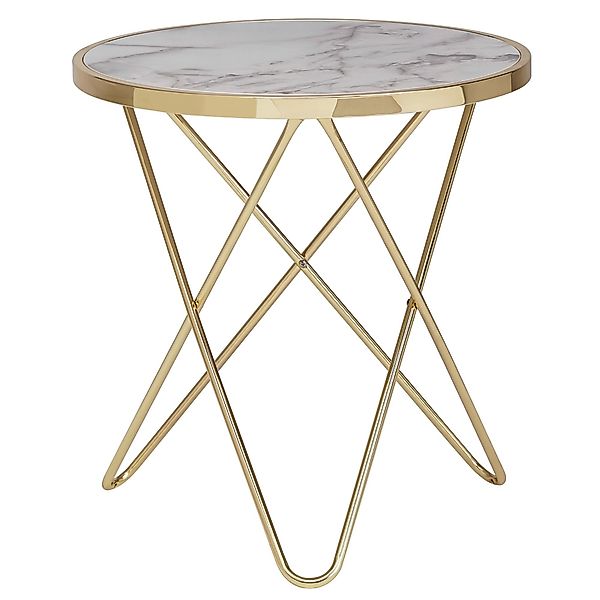 FINEBUY Beistelltisch Design Couchtisch Mamor Optik günstig online kaufen