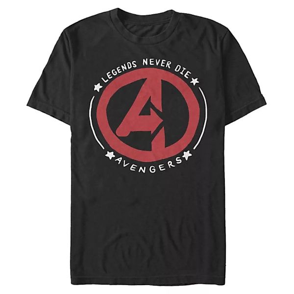 Marvel - Logo Legends Never Die - Männer T-Shirt günstig online kaufen