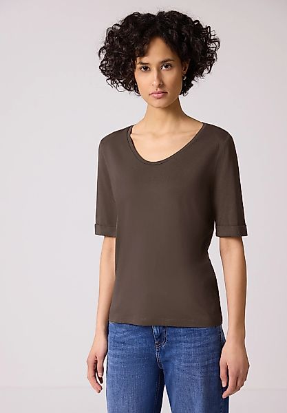 STREET ONE T-Shirt mit V-Ausschnitt günstig online kaufen