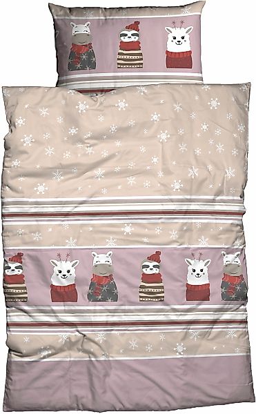 CASATEX Bettwäsche "Nisa" 2 Stk. lustiges, niedliches, fröhliches Design günstig online kaufen