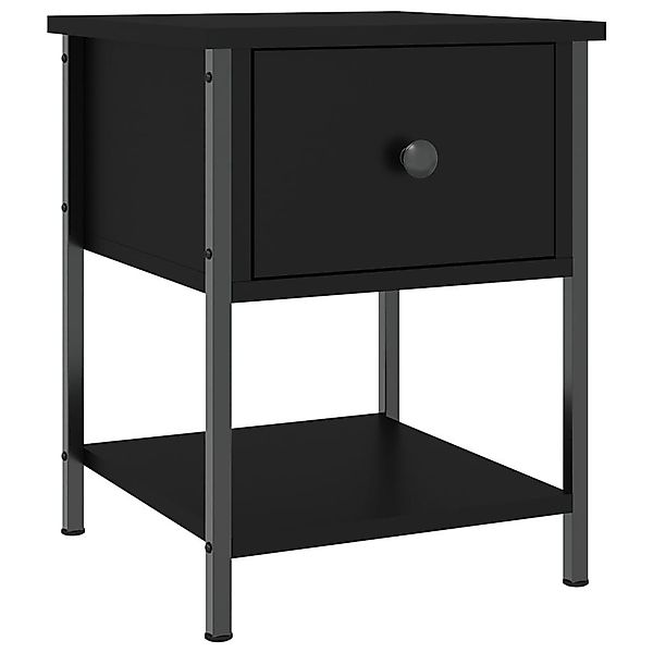 furnicato Nachttisch Schwarz 34x35,5x45 cm Holzwerkstoff günstig online kaufen