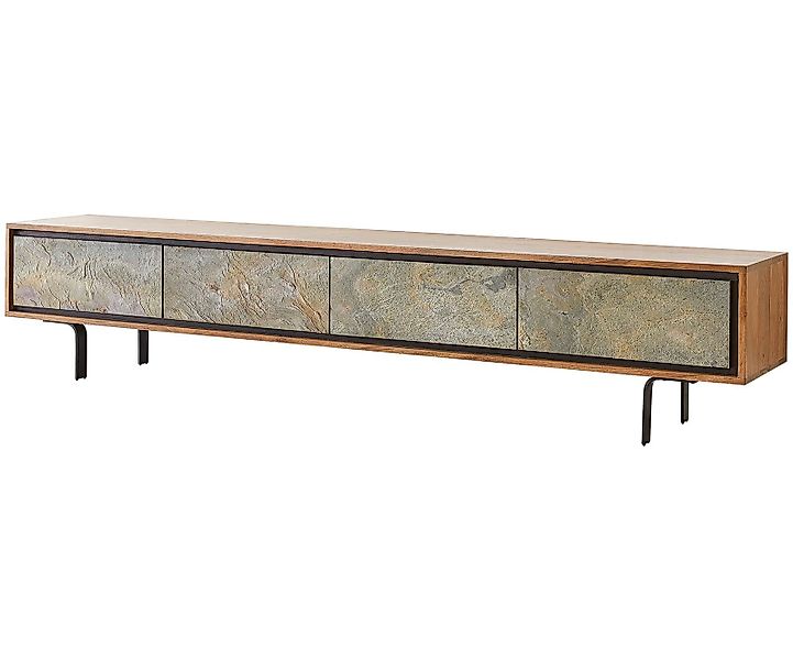 DELIFE Lowboard Juwelo, 200x35x40 cm Akazie günstig online kaufen