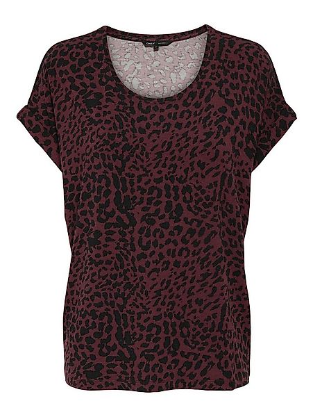 ONLY Kurzarmshirt ONLMOSTER – Shirt mit Animal-Print und lockerem Schnitt a günstig online kaufen