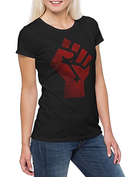 Urban Backwoods Print-Shirt Raised Fist Damen günstig online kaufen