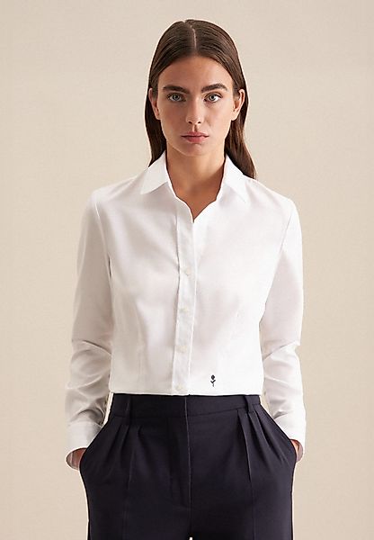 seidensticker Hemdbluse, 1/1 Kragen Uni günstig online kaufen