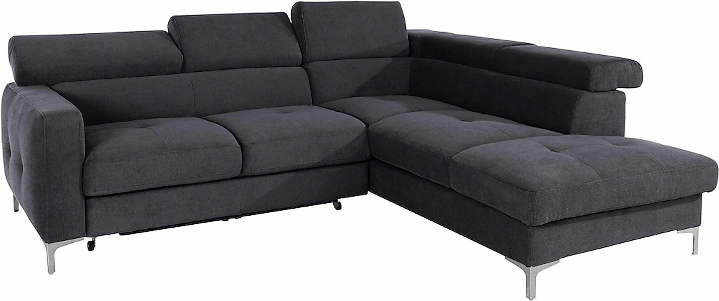 COTTA Ecksofa "Sammy L-Form", mit Kopfteilverstellung, wahlweise mit Bettfu günstig online kaufen