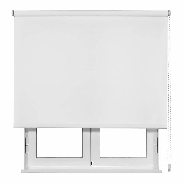 Viewtex Seitenzugrollo Lichtdurchlässig Basic Weiß 120 x 250 cm günstig online kaufen
