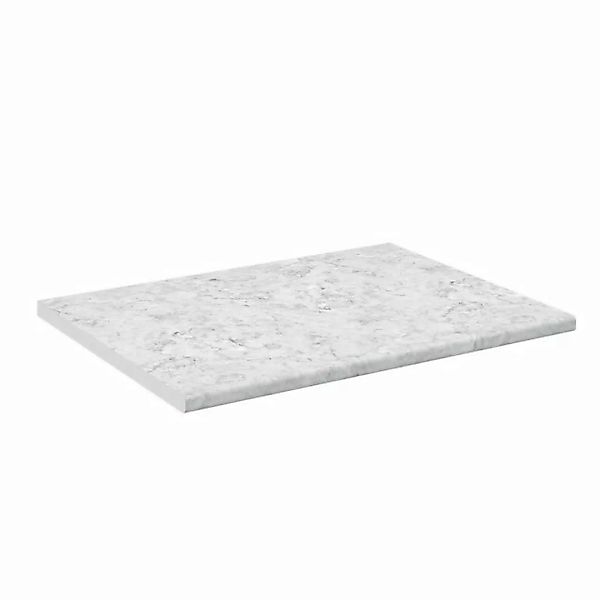 Vicco Unterschrank Küchenarbeitsplatte Marmor Weiß 80 cm günstig online kaufen