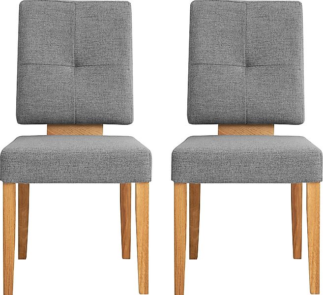 Home affaire Esszimmerstuhl "Ponza Polsterstuhl" (Set) 2 Stk.Gestell Eiche günstig online kaufen