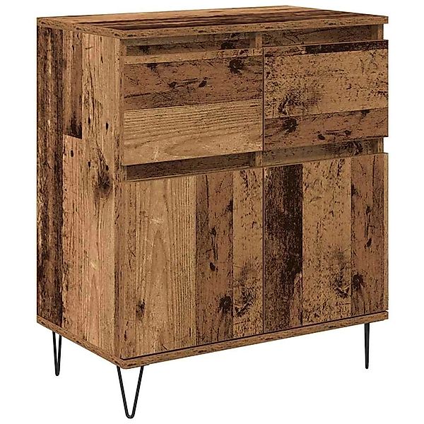 vidaXL Sideboard Altholz 60 x 35 x 70 cm Verbundholz und Eisen 881732 günstig online kaufen