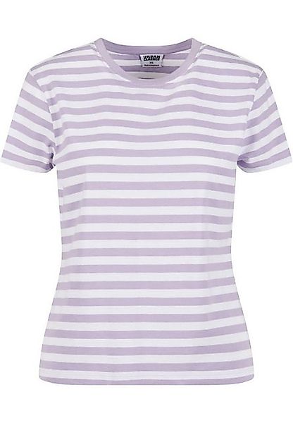 URBAN CLASSICS T-Shirt "Urban Classics Damen Ladies Regular Striped Tee" günstig online kaufen